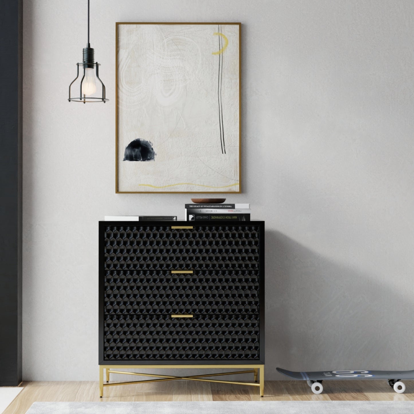 White Pearl Accent Chest