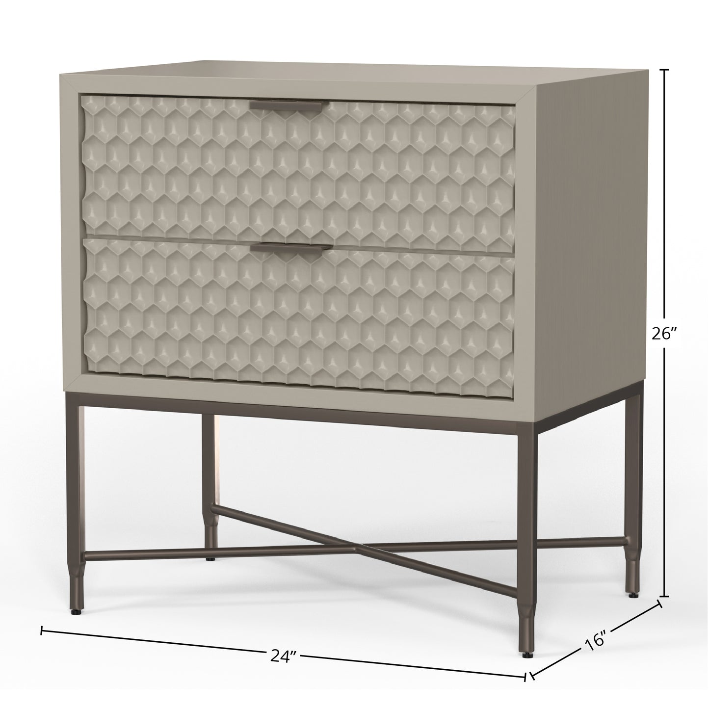 White Pearl Nightstand