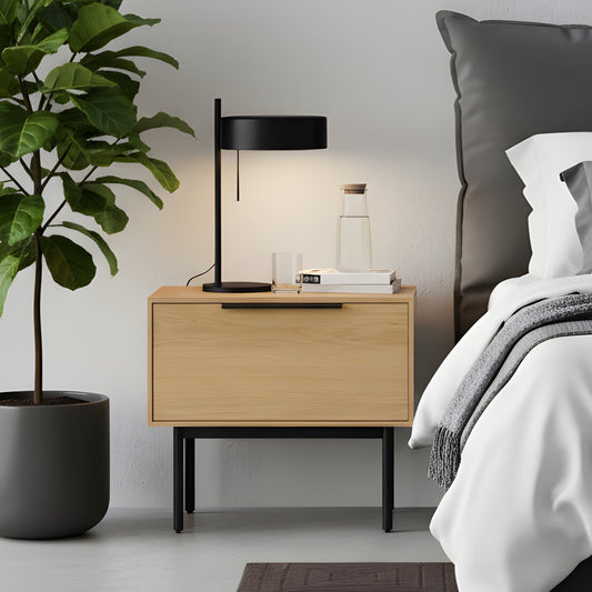Akira Nightstand, Light Oak - Origins by Alpine