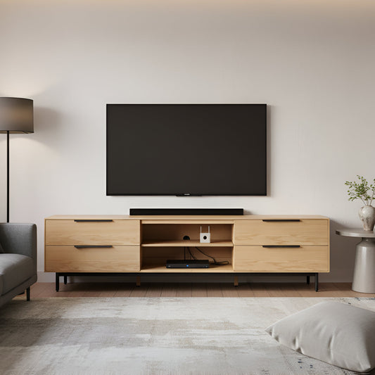 Akira TV Console, Light Oak - Origins by Alpine