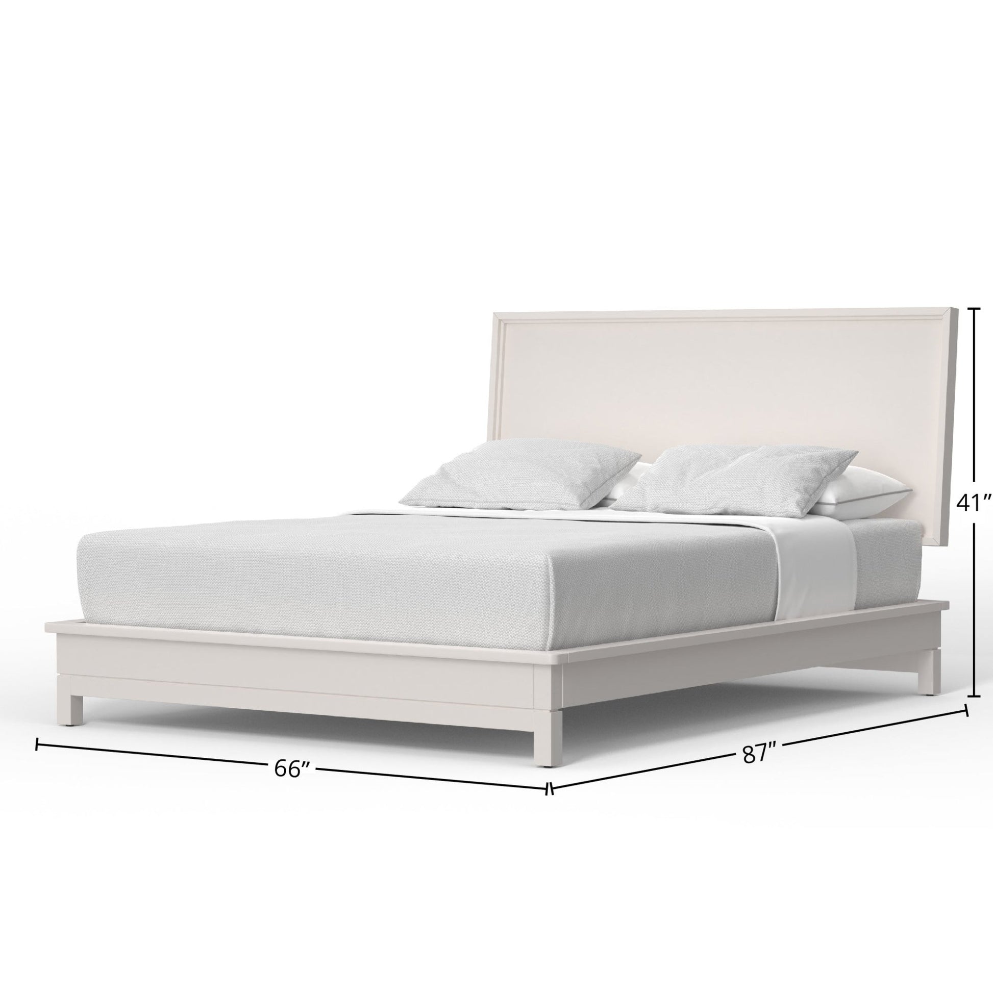 Nova Platform Bed - Chalk White - Origins by Alpine