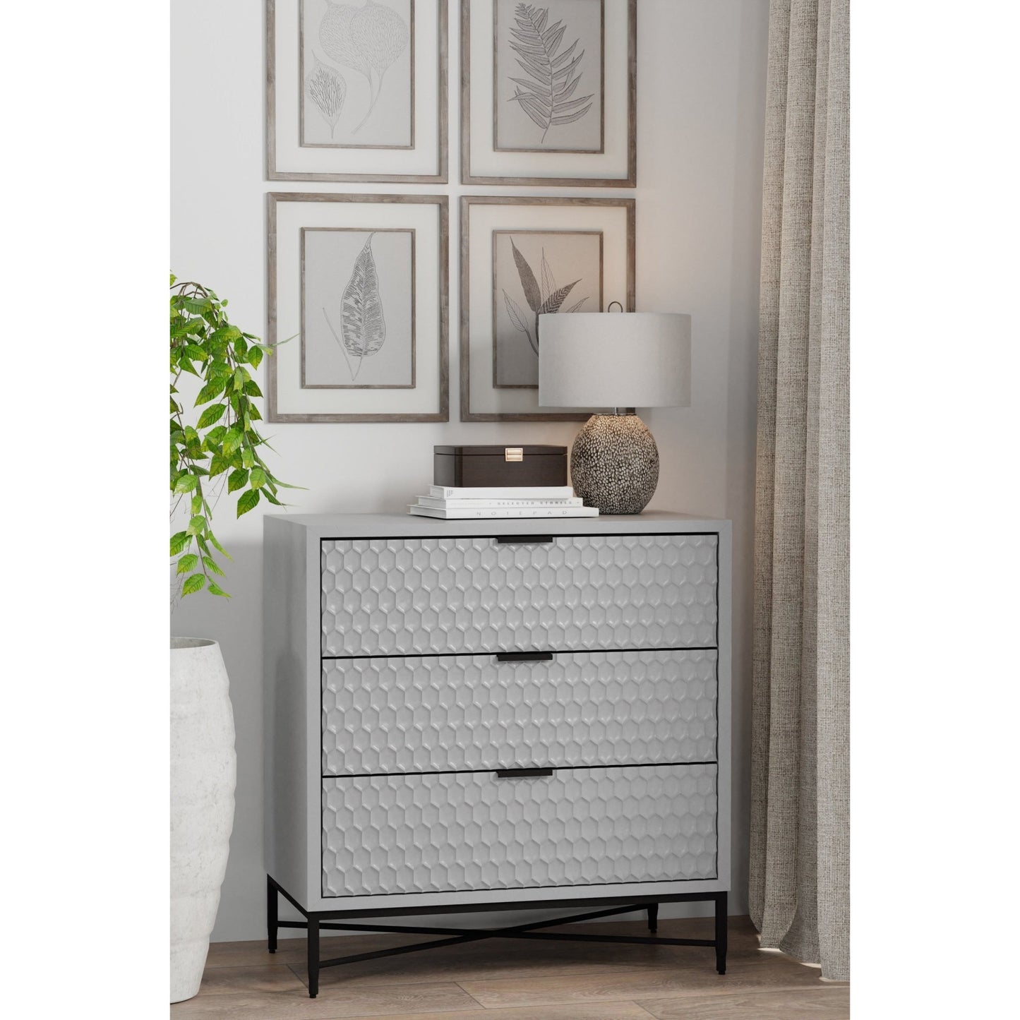 White Pearl Accent Chest - Origins by Alpine