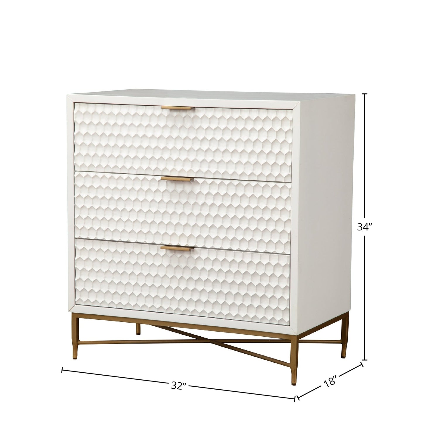 White Pearl Accent Chest - Origins by Alpine
