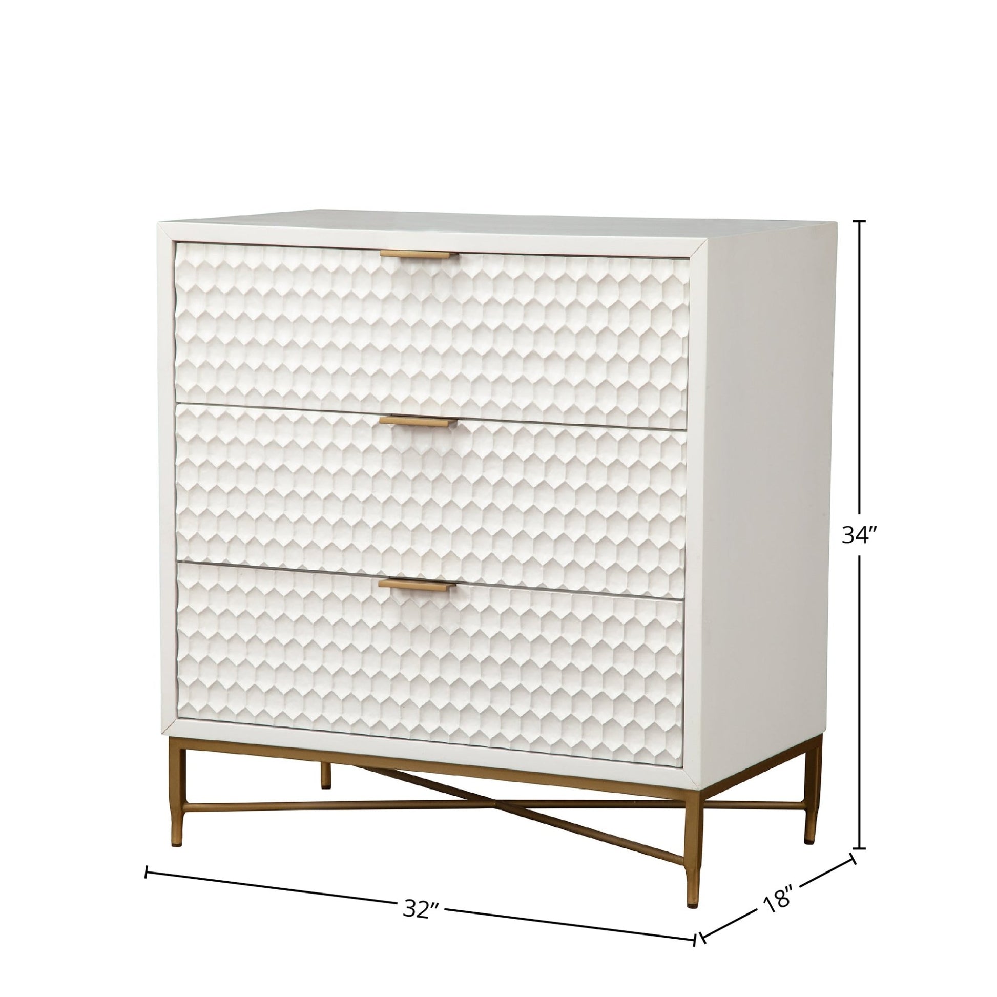 White Pearl Accent Chest - Origins by Alpine
