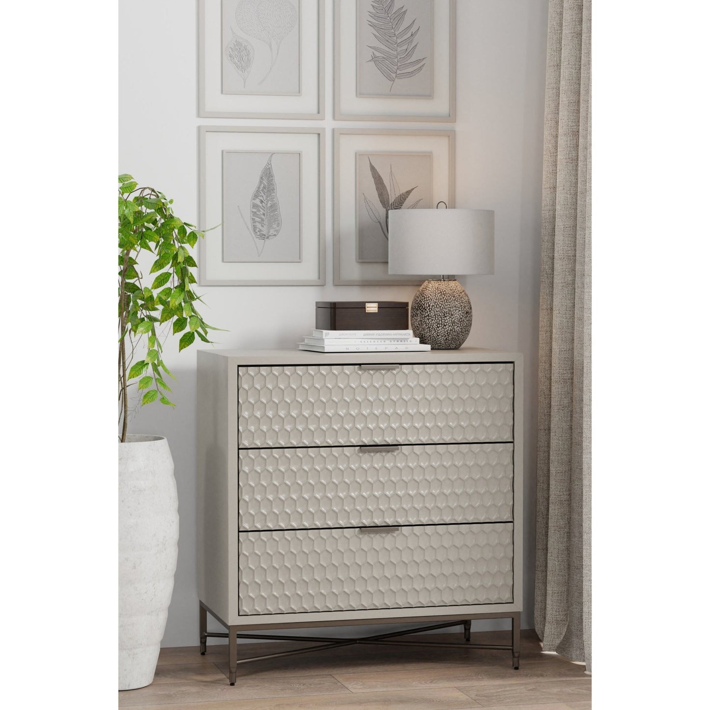 White Pearl Accent Chest - Origins by Alpine