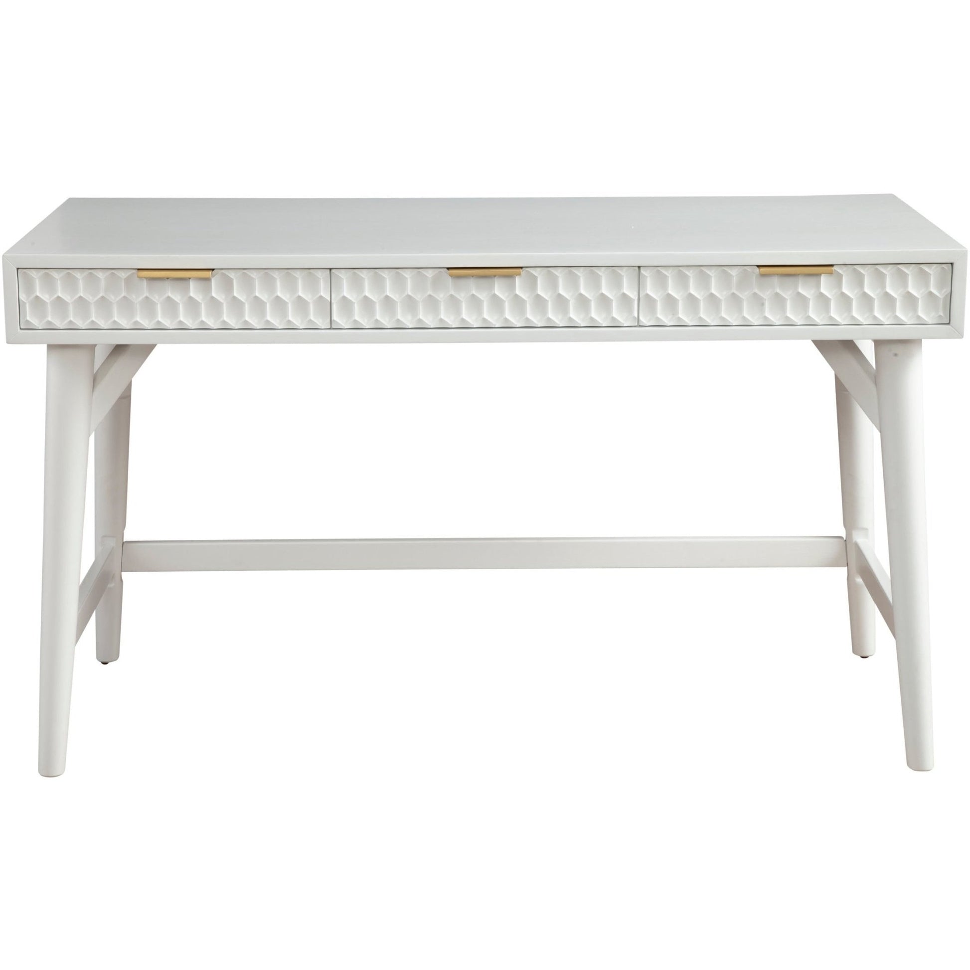 White Pearl Large Desk - Origins by Alpine