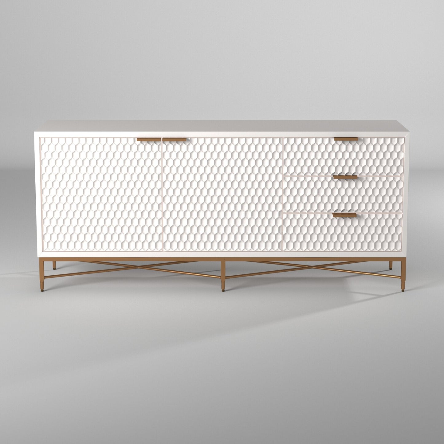 White Pearl TV Console - Origins by Alpine