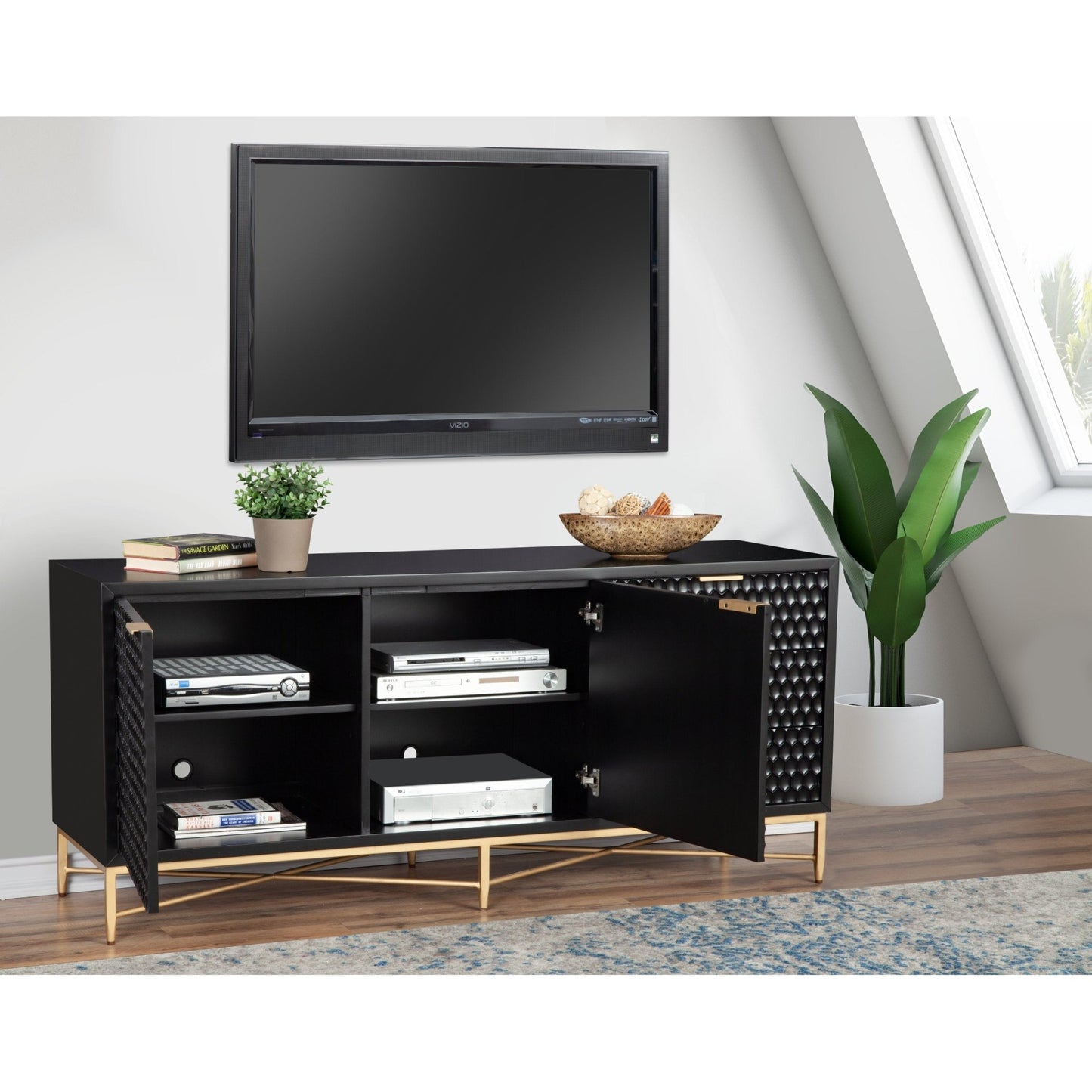 White Pearl TV Console - Origins by Alpine