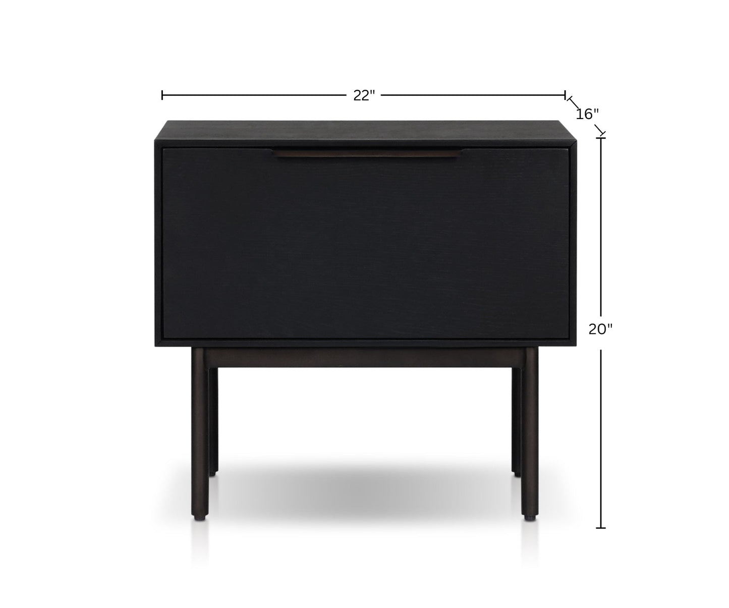 Akira Nightstand, Black - Origins by Alpine