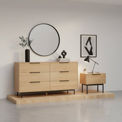 Akira Nightstand, Light Oak - Origins by Alpine