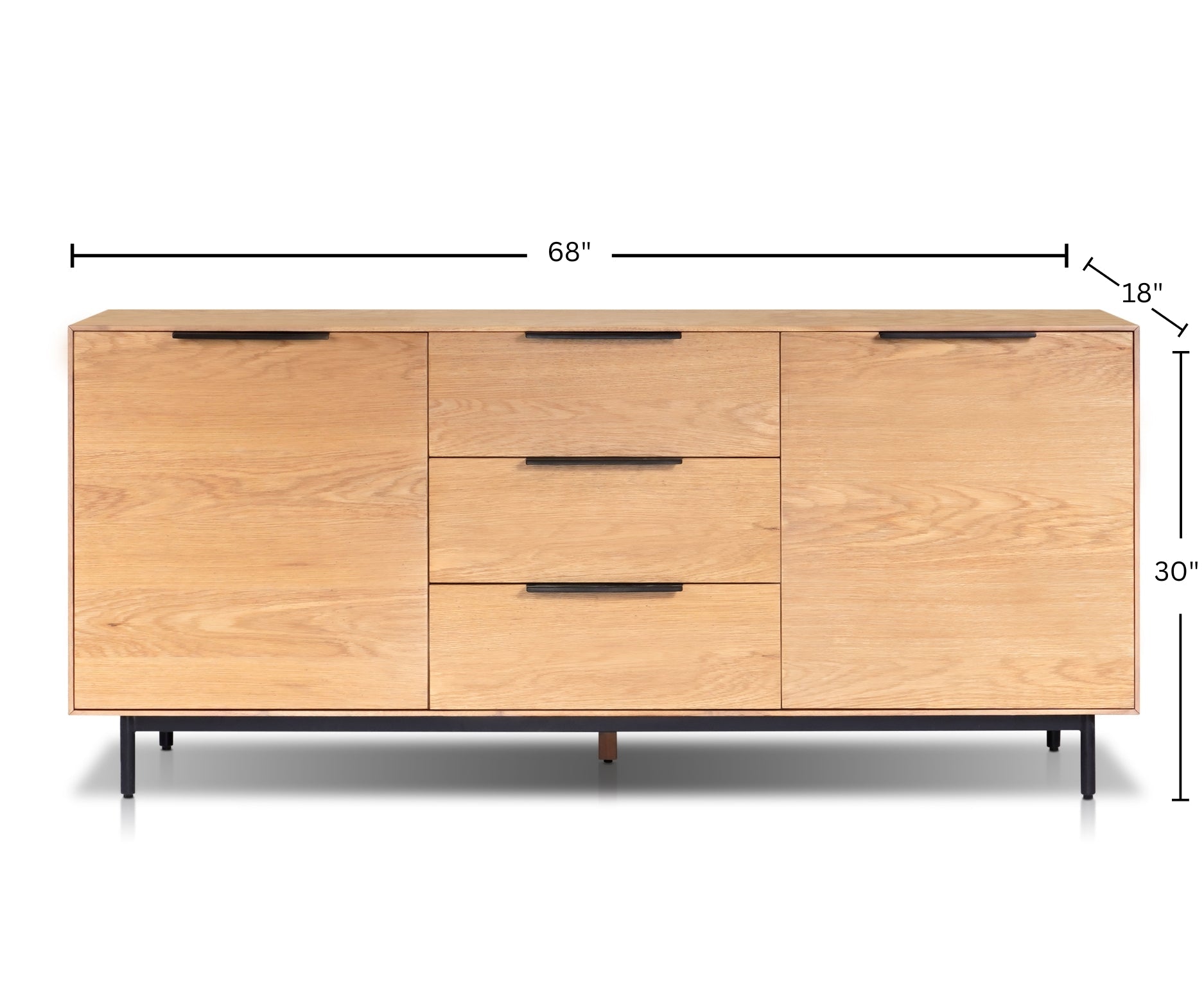 Akira Sideboard, Light Oak - Origins by Alpine