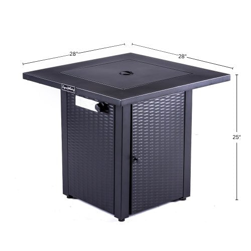 Azure 28" 2 - in - 1 Gas Fire Pit & Coffee Table - Origins by Alpine