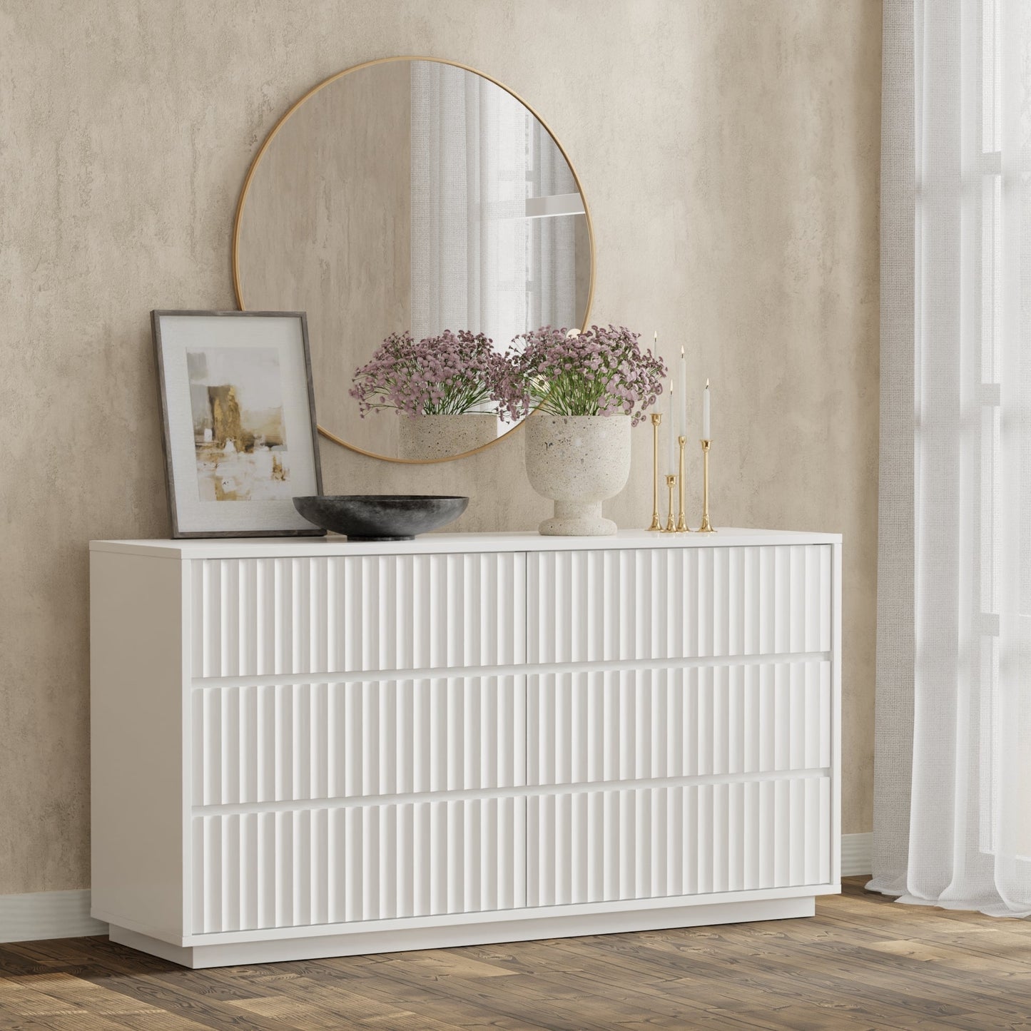 Blanca Dresser, White - Origins by Alpine