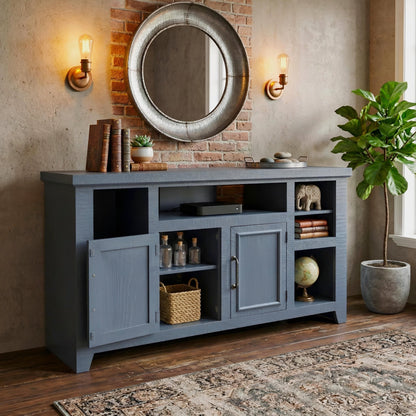 Bowen 60" TV Console, Slate Blue - Origins by Alpine