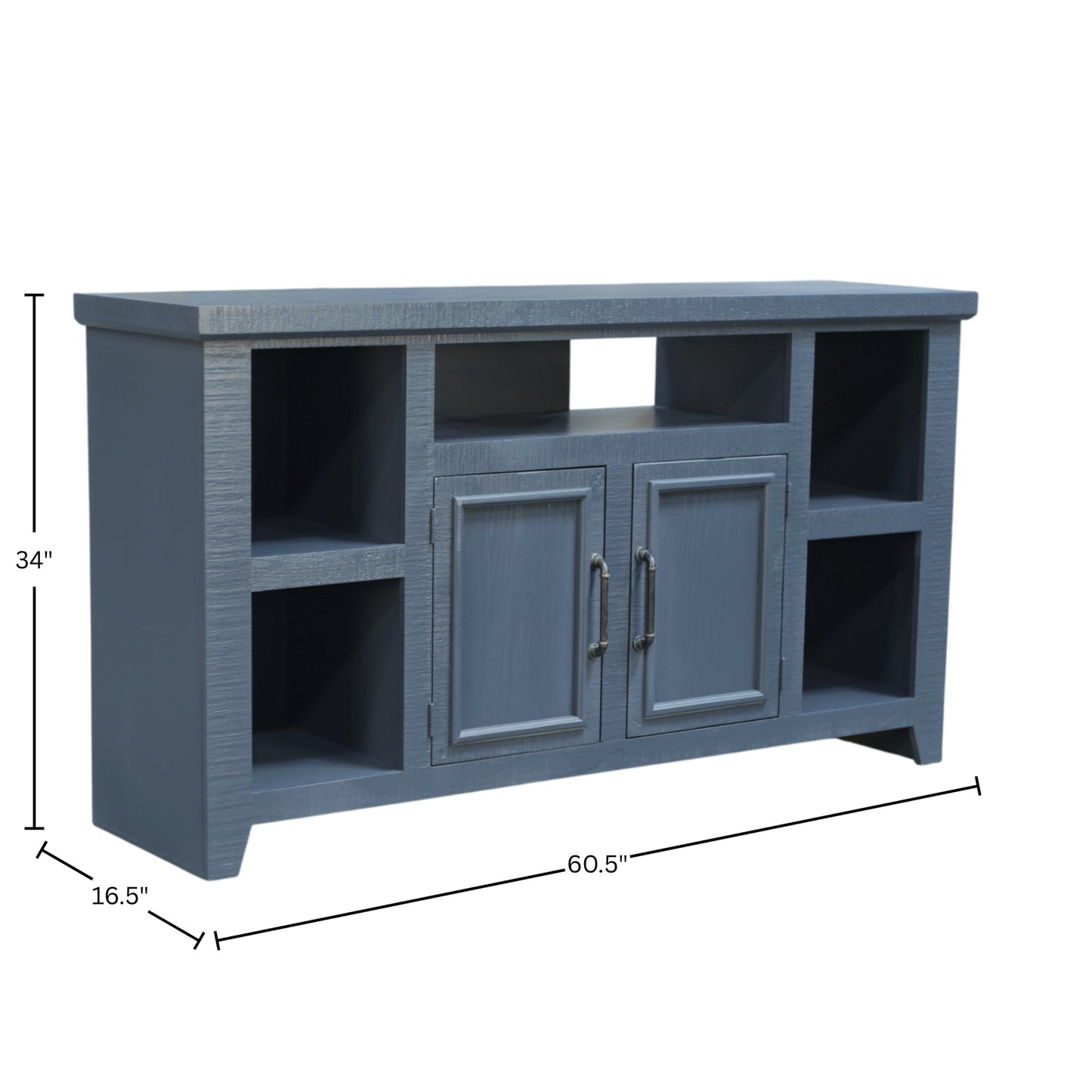 Bowen 60" TV Console, Slate Blue - Origins by Alpine