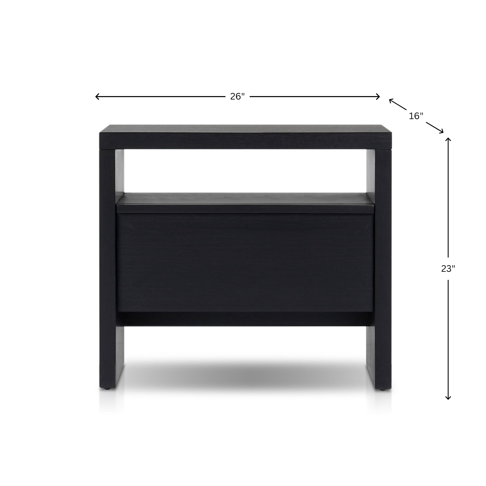 Flo Nightstand, Black - Origins by Alpine