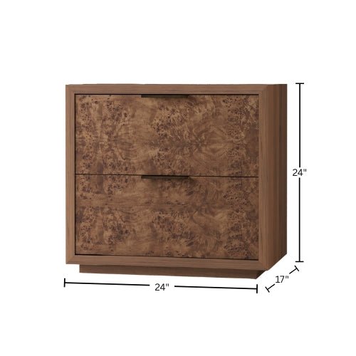 Milan Nightstand, Walnut - Origins by Alpine