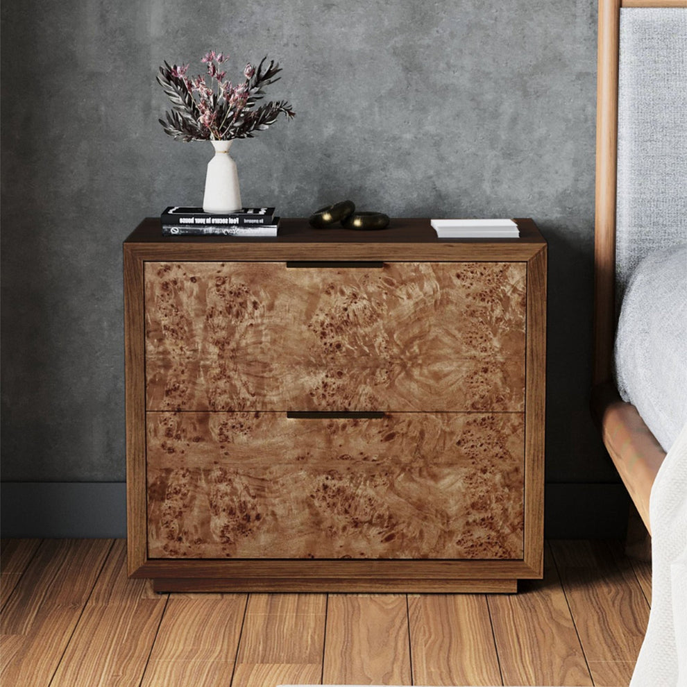 Milan Nightstand, Walnut – Origins by Alpine