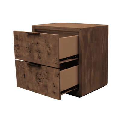 Milan Nightstand, Walnut - Origins by Alpine