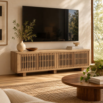 Nara 80" TV Console, Natural - Origins by Alpine