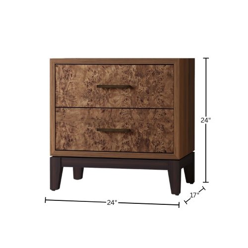 Owen Nightstand with Legs, Walnut - Origins by Alpine