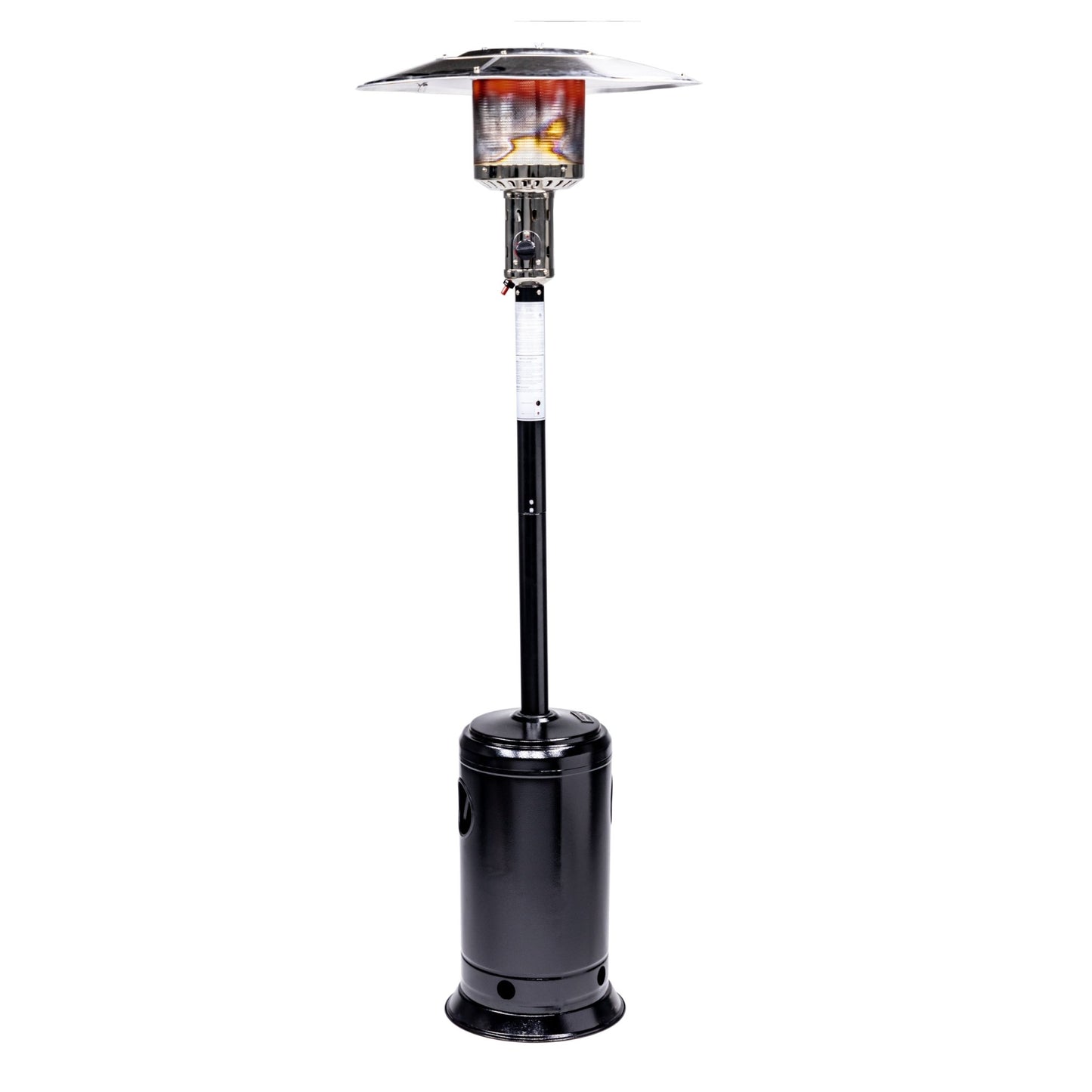 Solara Standing Patio Heater, Hammered Black - Origins by Alpine