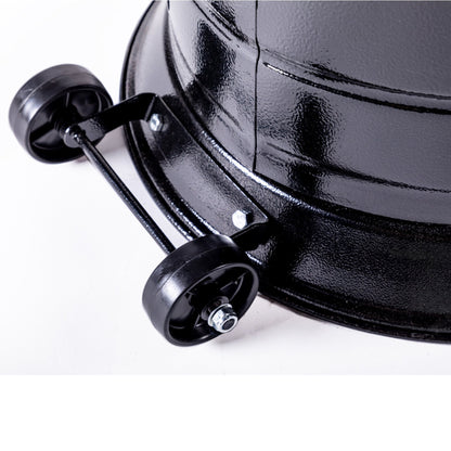 Solara Standing Patio Heater, Hammered Black - Origins by Alpine