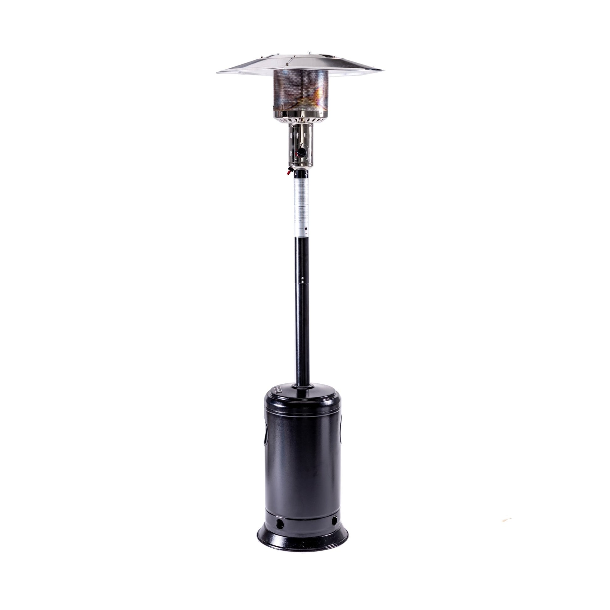 Solara Standing Patio Heater, Hammered Black - Origins by Alpine