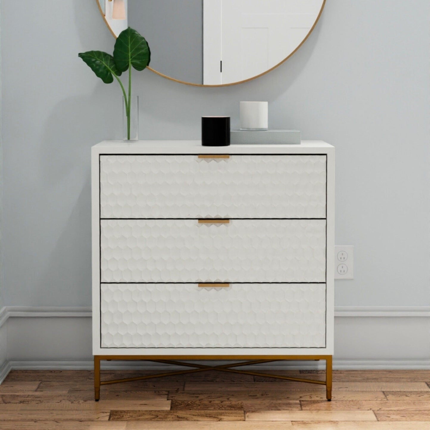 White Pearl Accent Chest - Origins by Alpine