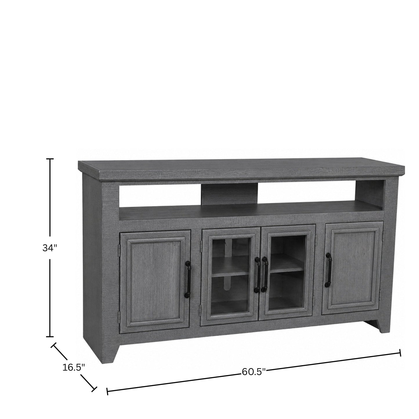 Willow Creek 60" TV Console, Grey Fir Glaze - Origins by Alpine