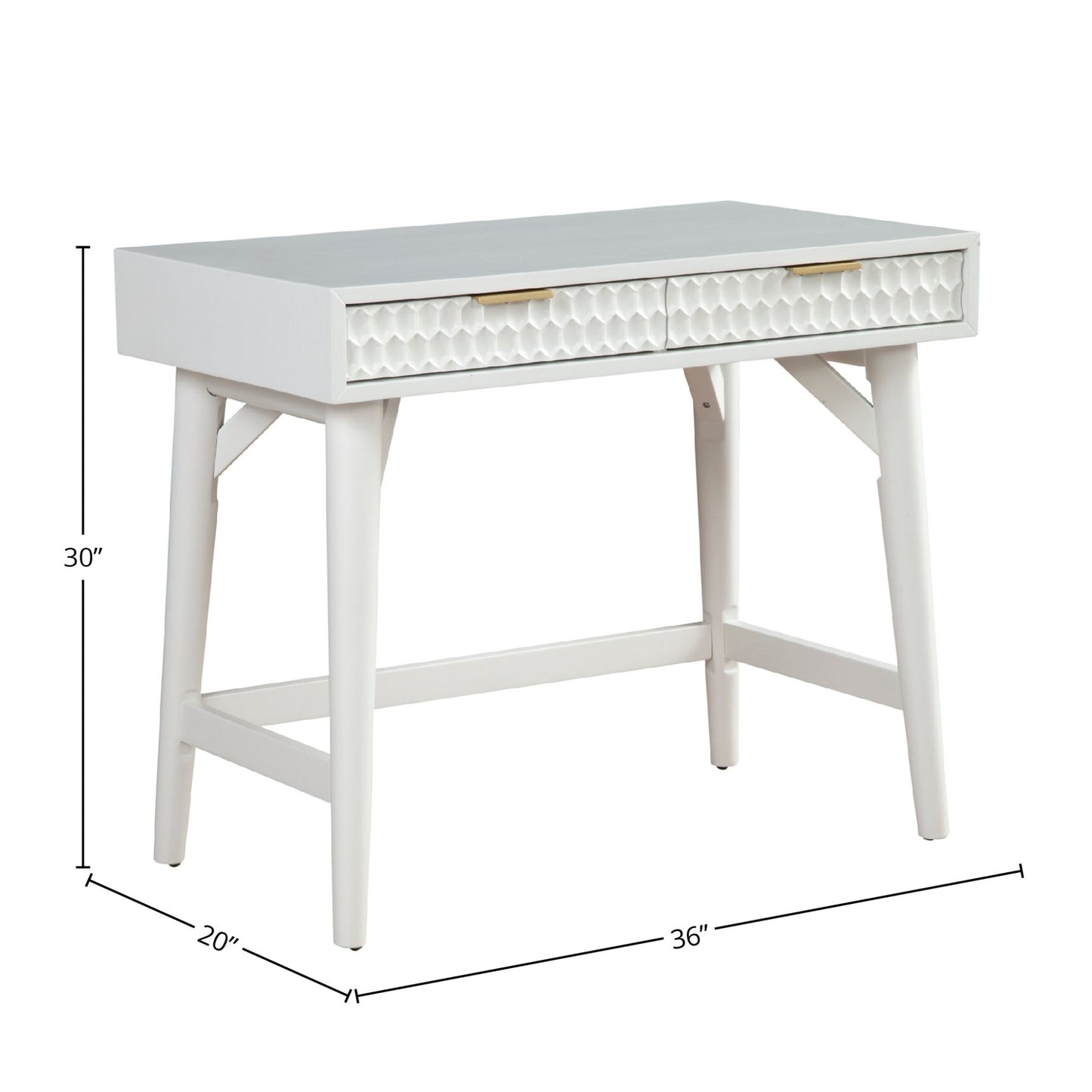 White Pearl Mini Desk - Origins by Alpine
