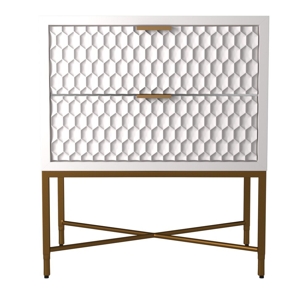 White Pearl Nightstand - Origins by Alpine